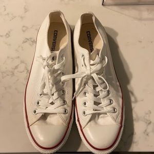 white low top converse